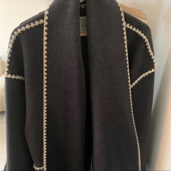 Toteme Scarf Jacket Charcoal - Picture 4 of 7